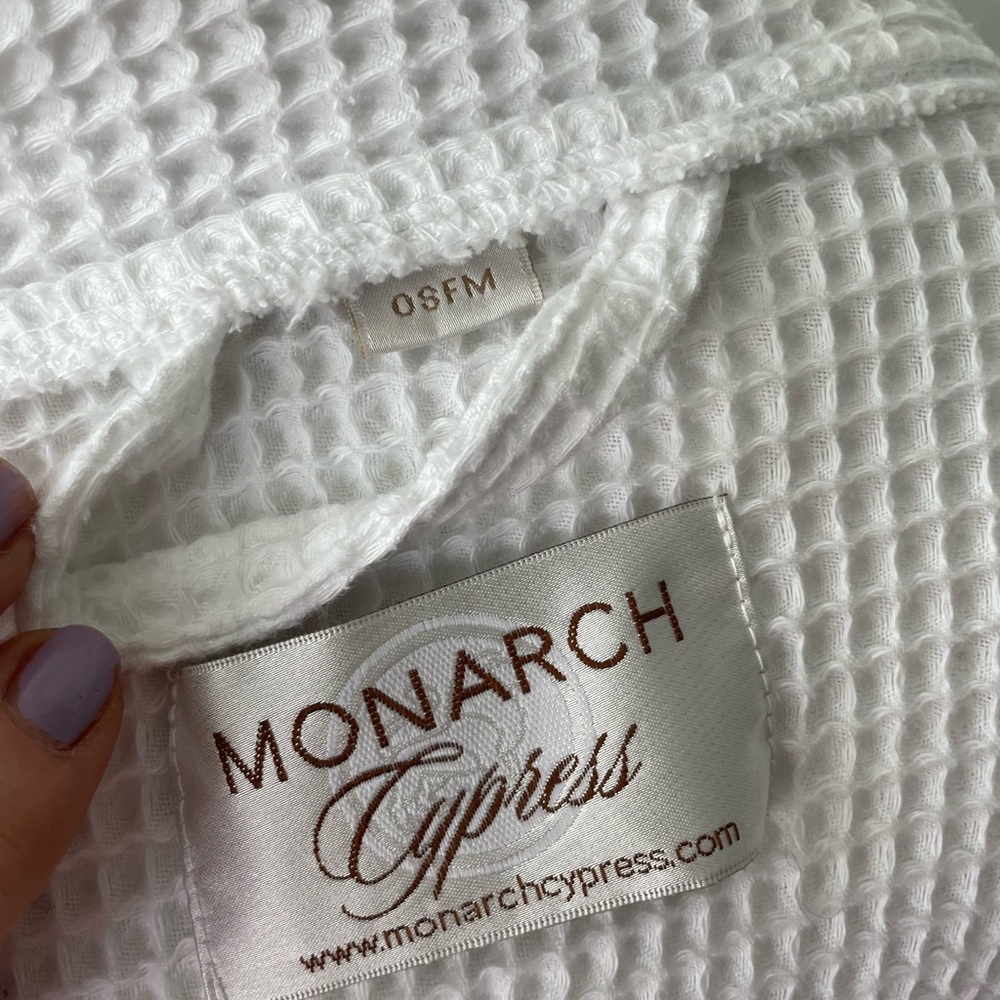 MONARCH CYPRESS WAFFLE BATH ROBE - Picture 9 of 13